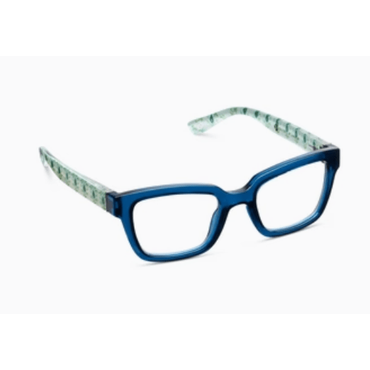 Peepers Siren Deep Blue/Rosemary Reading Glasses - White Farmhouse Flowers