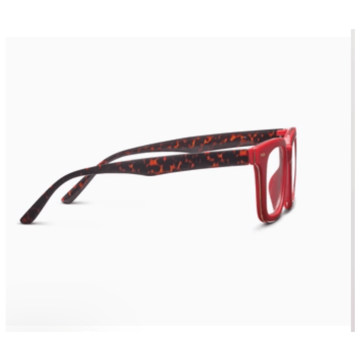 Peepers Starlet in Red/Leopard Tortoise - Reading Glasses - White Farmhouse Flowers