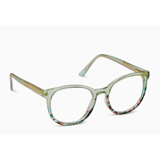Peepers That's a Wrap Green Reading Glasses - White Farmhouse Flowers