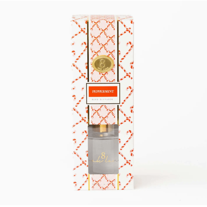 Peppermint Reed Diffuser - White Farmhouse Flowers