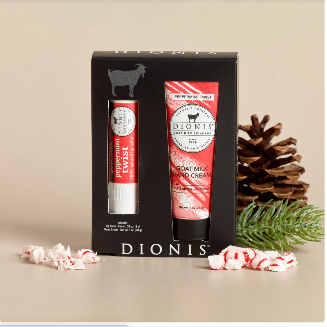Peppermint Twist Lip and Hand Set - White Farmhouse Flowers