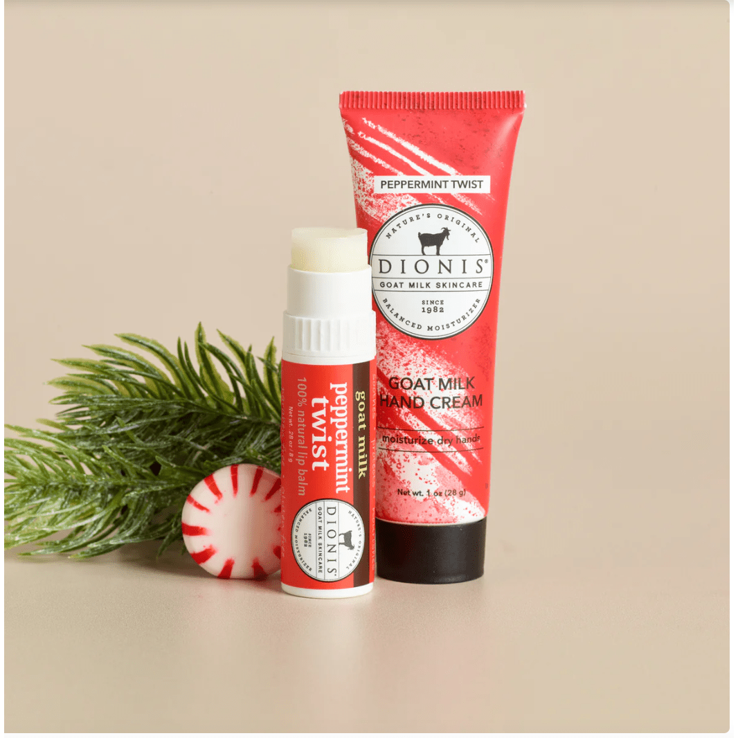 Peppermint Twist Lip and Hand Set - White Farmhouse Flowers