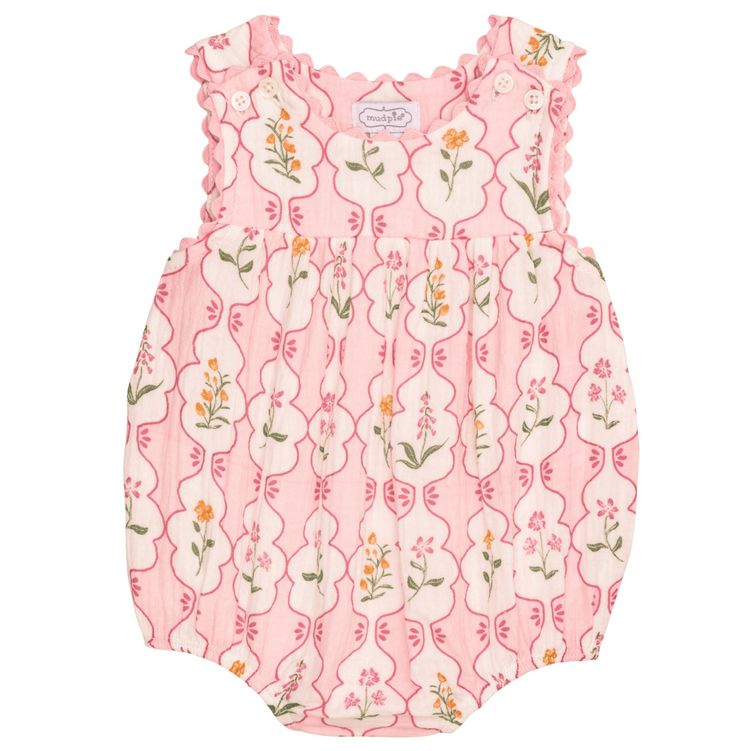 Pink Blossom Bubble - White Farmhouse Flowers