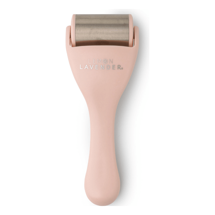 Pink Slow Your Roll Freezable Face Roller - White Farmhouse Flowers