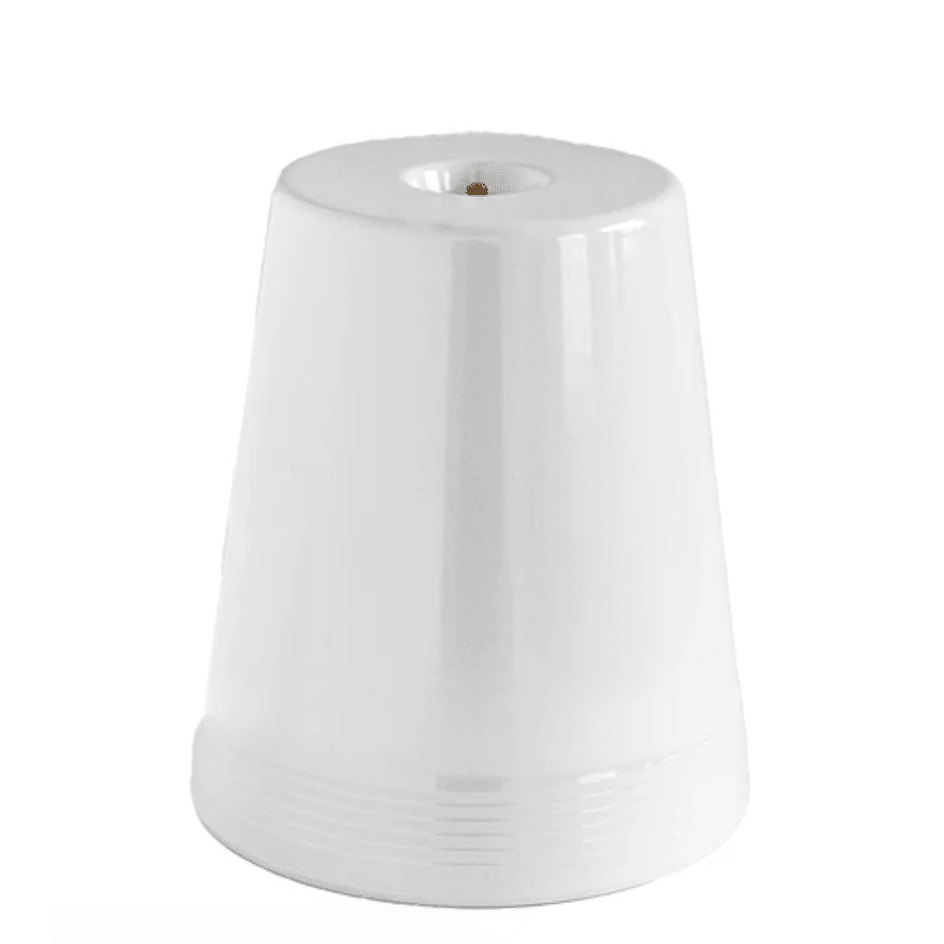 Pinstripes Melamine High Riser - White Farmhouse Flowers