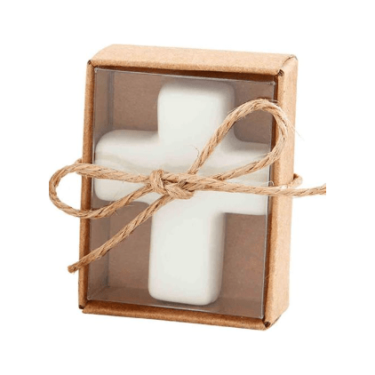 Pocket Cross - White Farmhouse Flowers