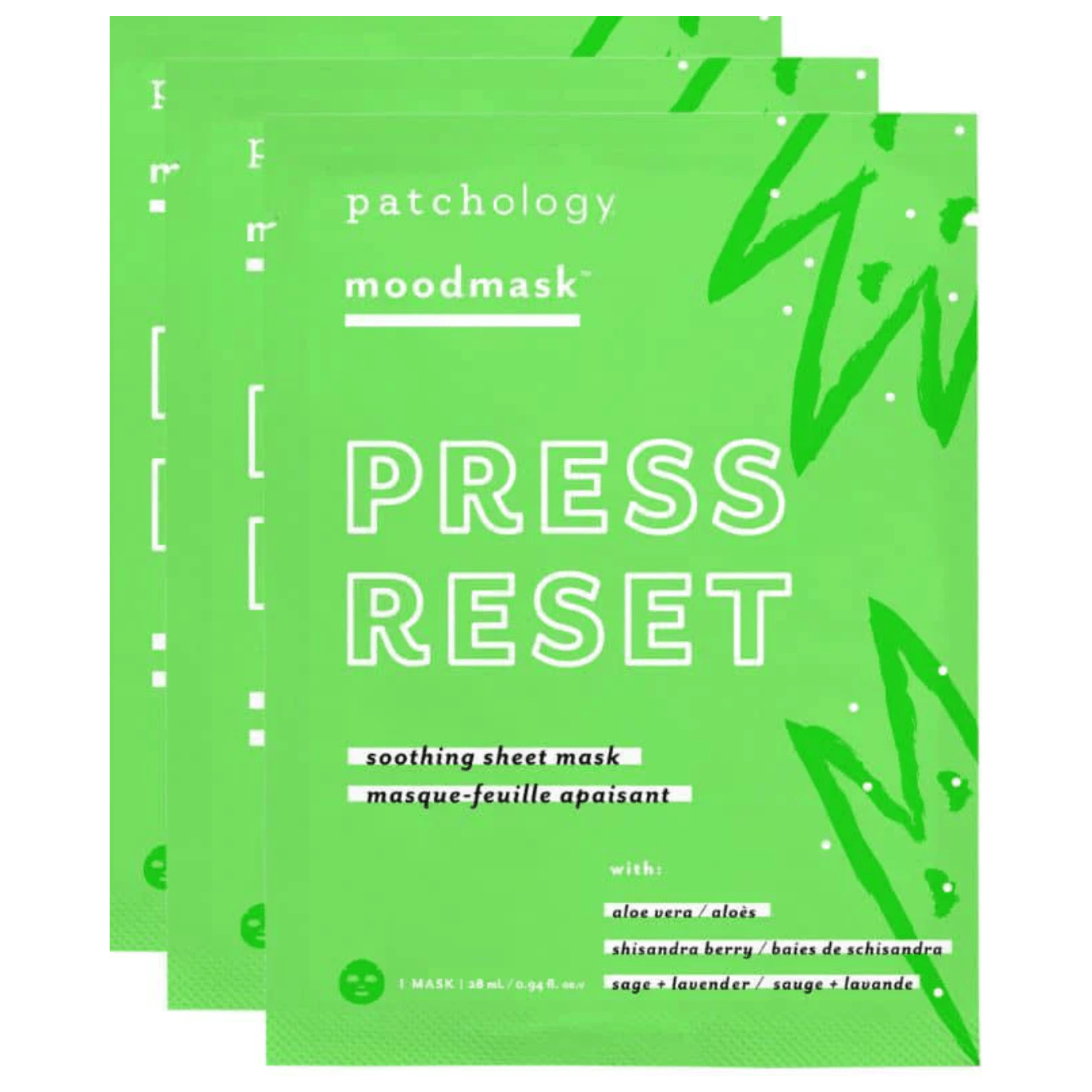 Press Reset Face Mask - White Farmhouse Flowers