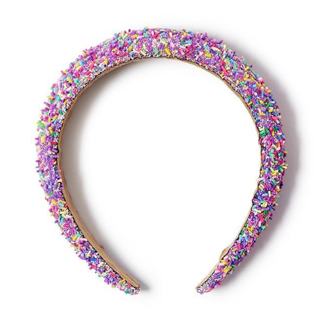 Purple Sprinkles Headband - White Farmhouse Flowers