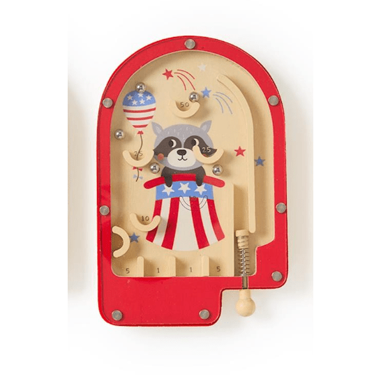 Raccoon Pinball Stars and Stripes Game - White Farmhouse Flowers