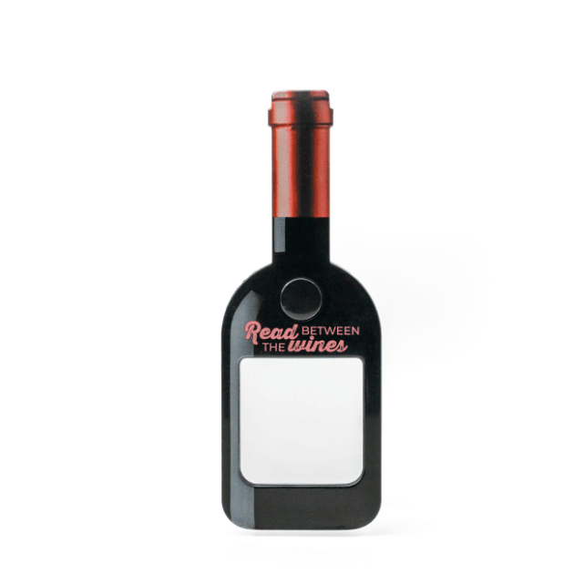 Read Between the Wine Magnifier with Light - White Farmhouse Flowers