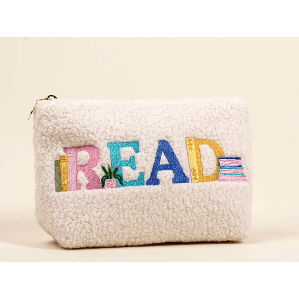 Read Teddy Pouch - White Farmhouse Flowers