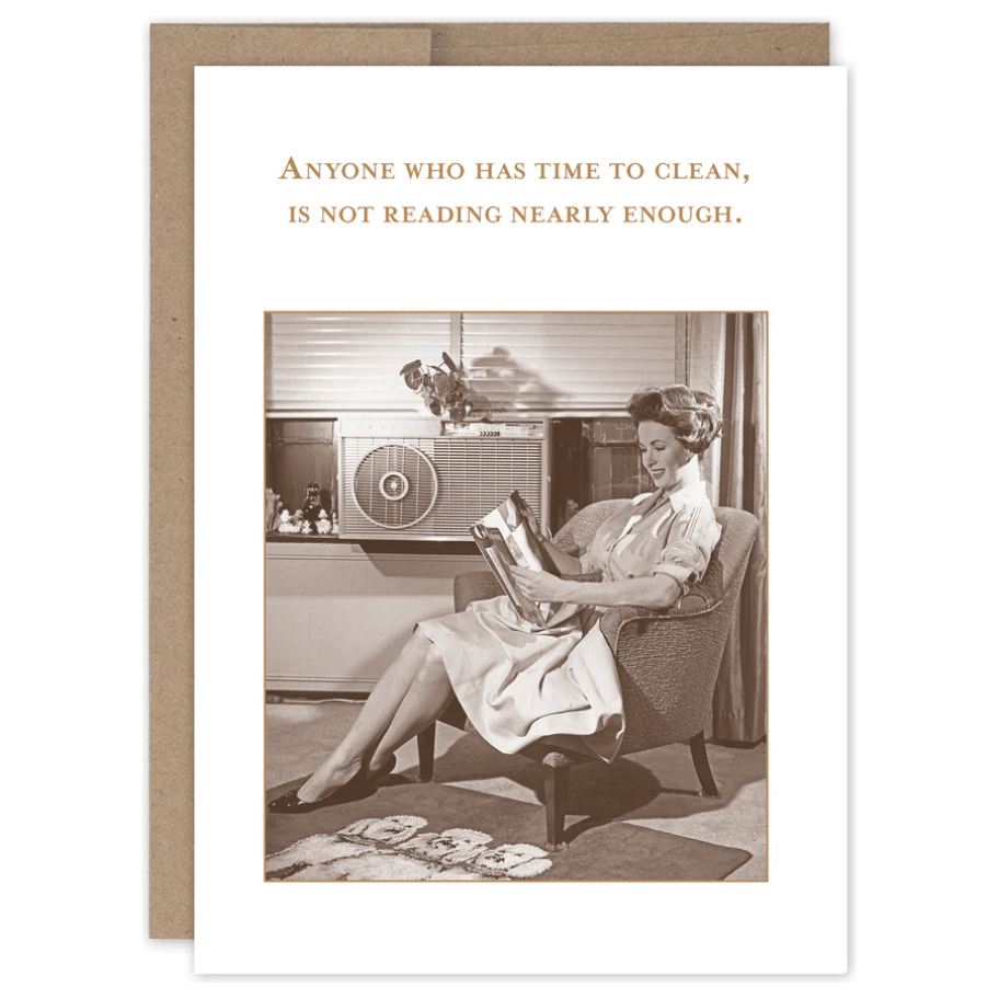 Reading Nearly Enough Birthday Card SM734 - White Farmhouse Flowers