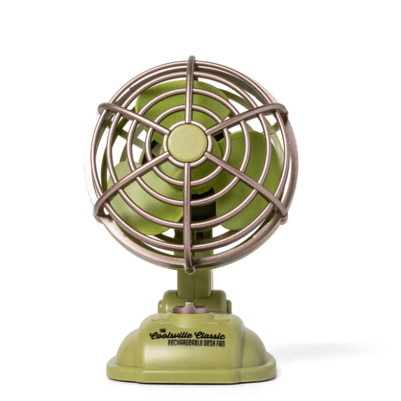 Rechargeable Desk Fan - White Farmhouse Flowers