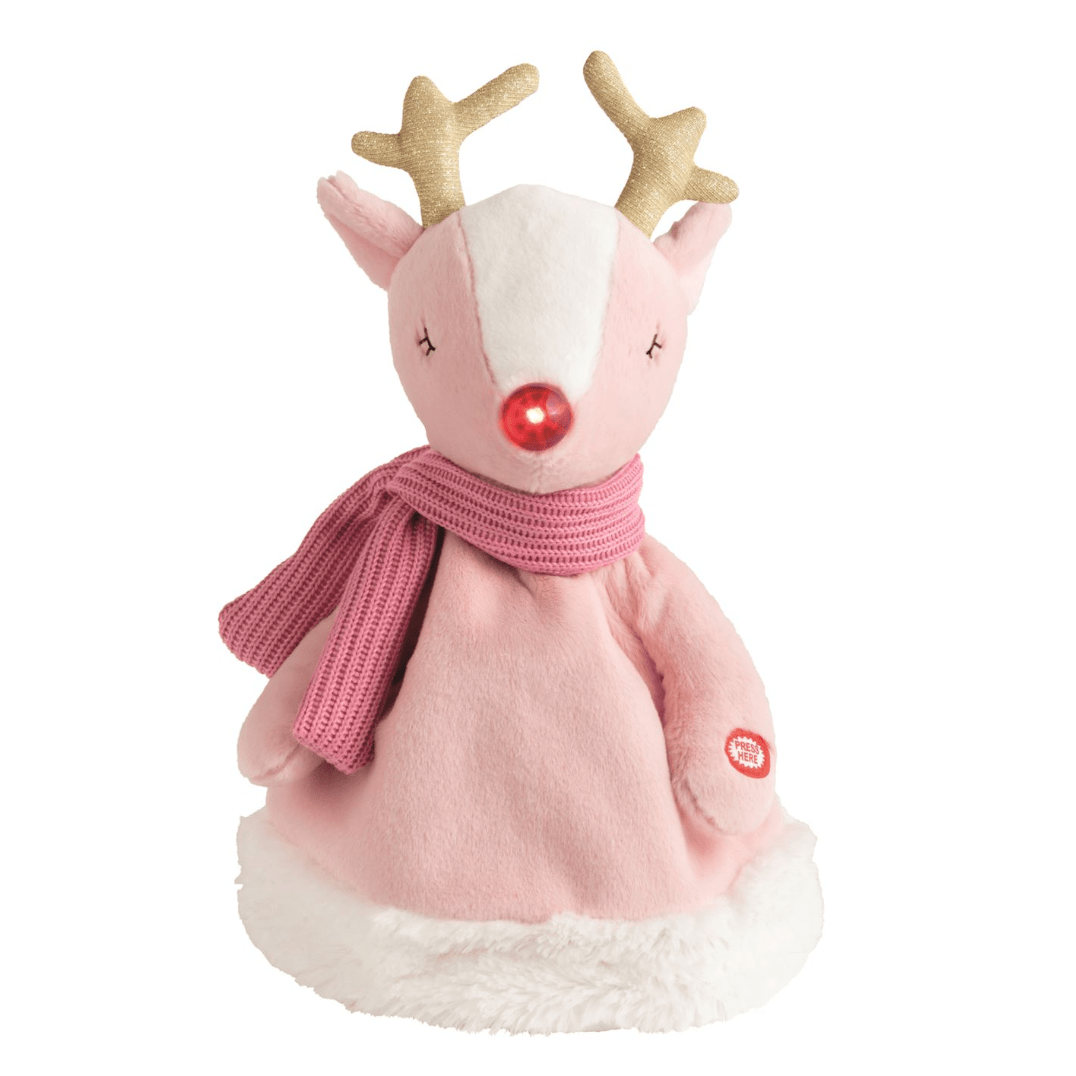 Reindeer Moovin' and Groovin' Hat - White Farmhouse Flowers