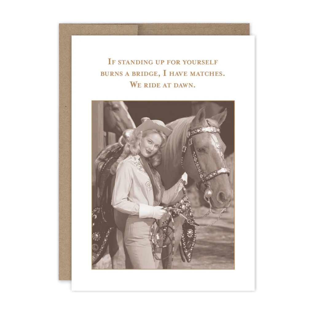 Ride at Dawn - What a Hoot Card SM787 - White Farmhouse Flowers