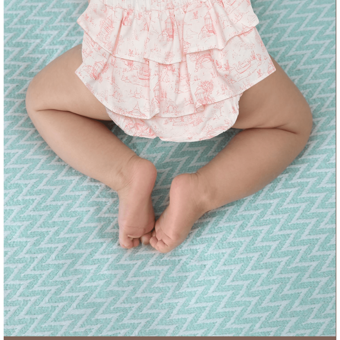 Ruffled Diaper Cover and Headband Set - White Farmhouse Flowers