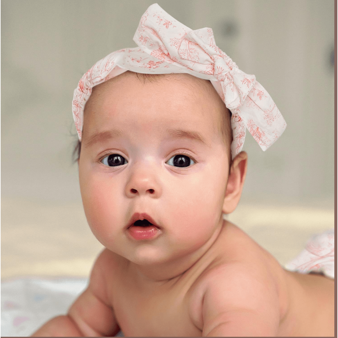 Ruffled Diaper Cover and Headband Set - White Farmhouse Flowers