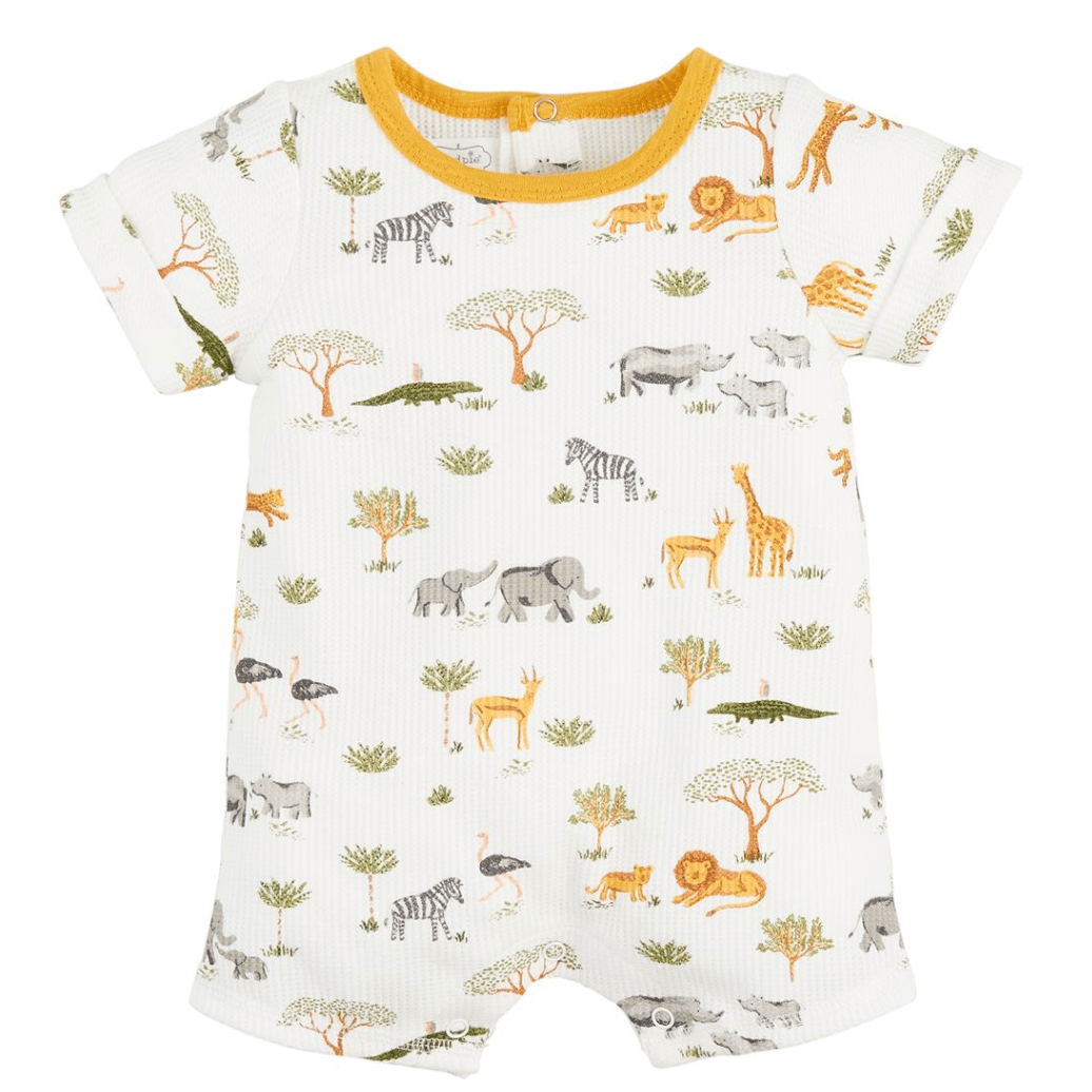 Safari Baby Shortall - White Farmhouse Flowers
