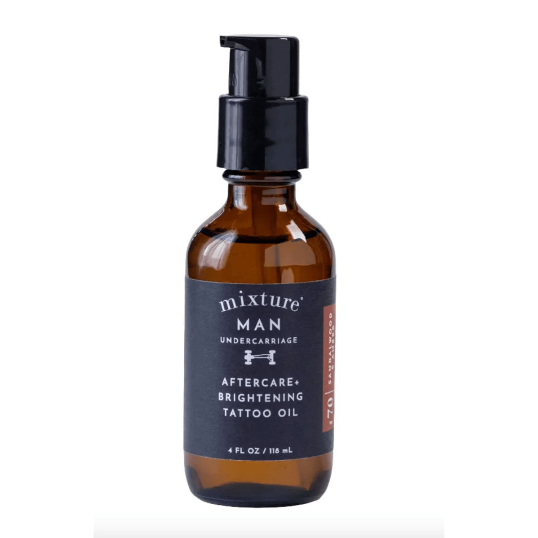 Sandalwood and Amber Mixture Man Tattoo Oil - White Farmhouse Flowers