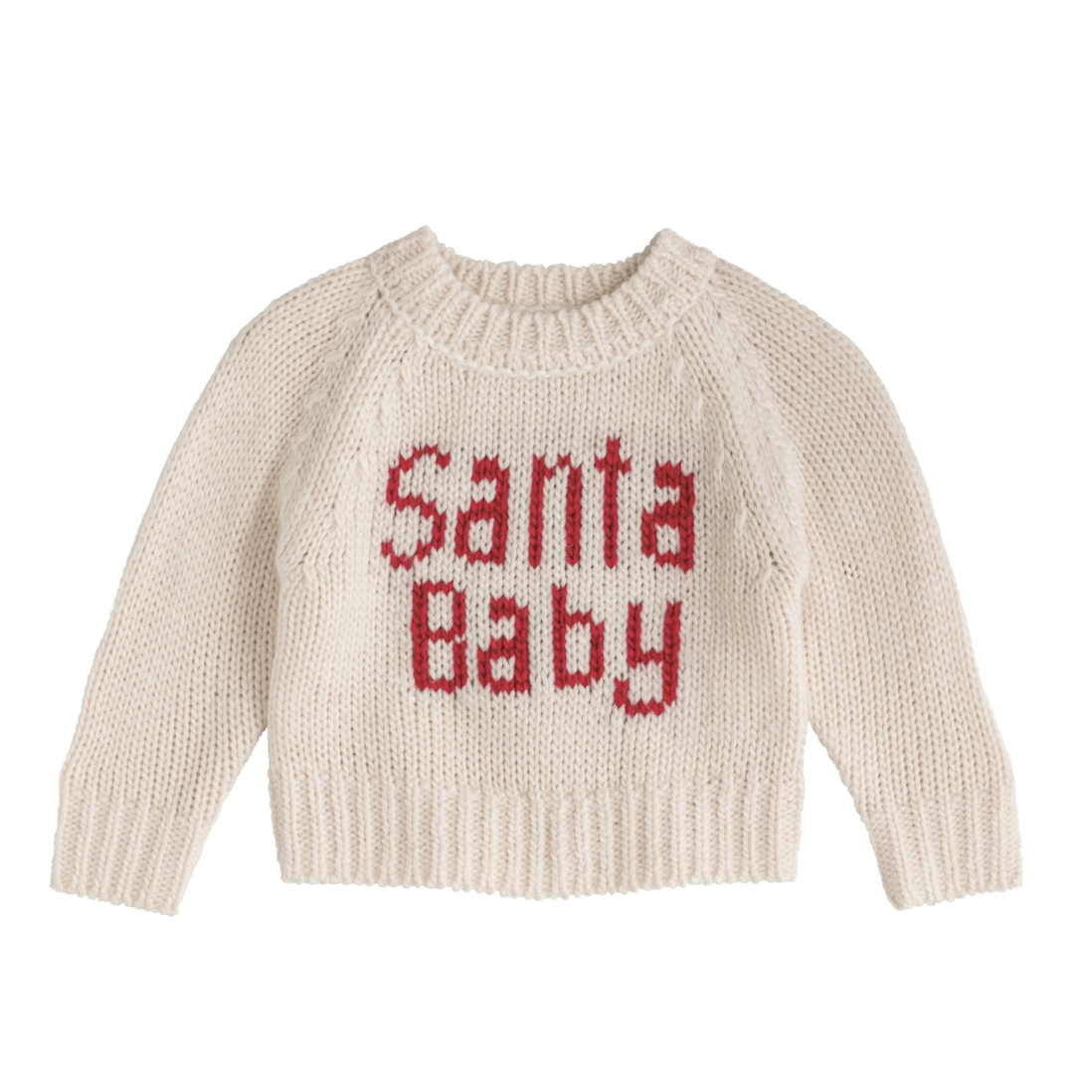 Santa Baby Sweater - White Farmhouse Flowers