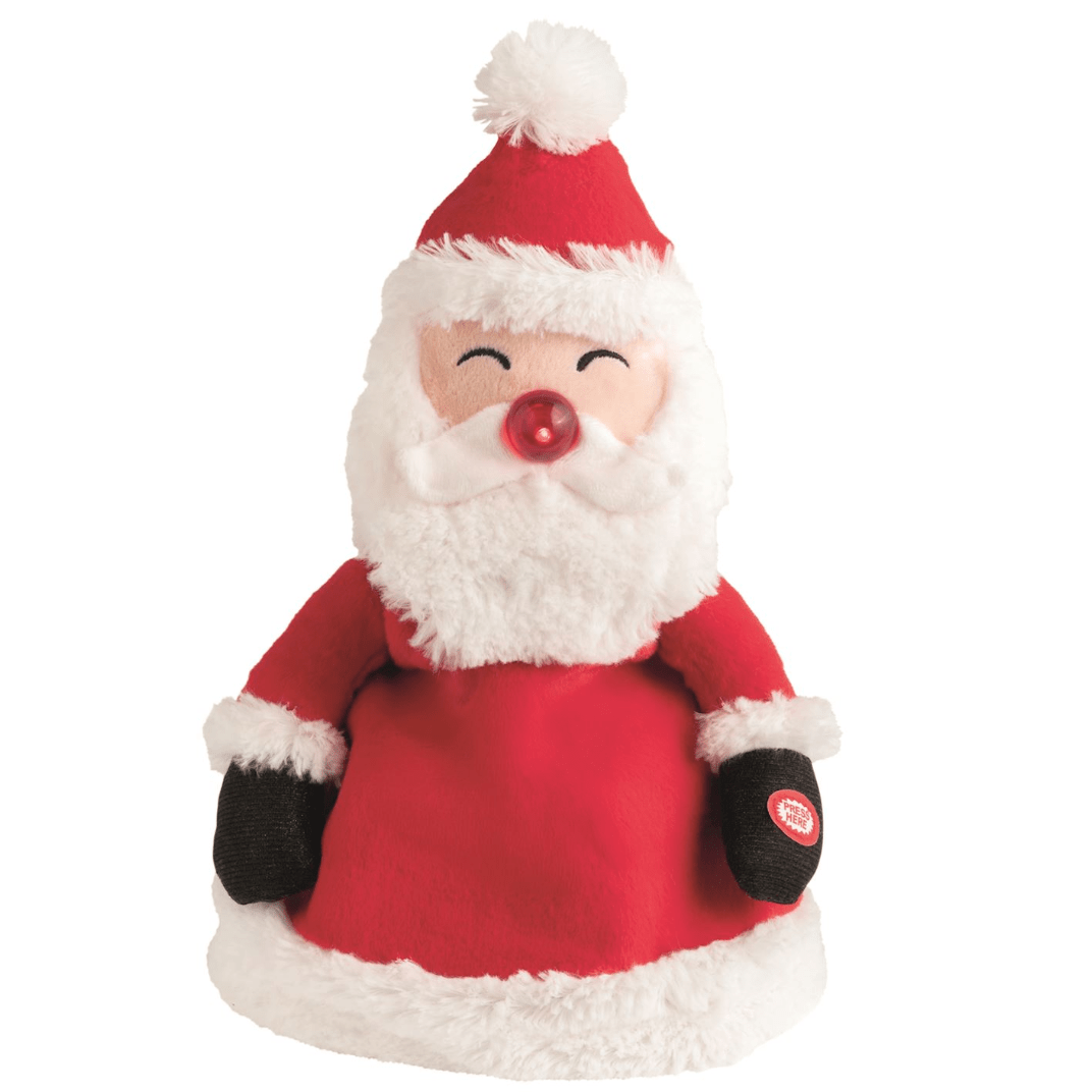 Santa Moovin' and Groovin' Hat - White Farmhouse Flowers