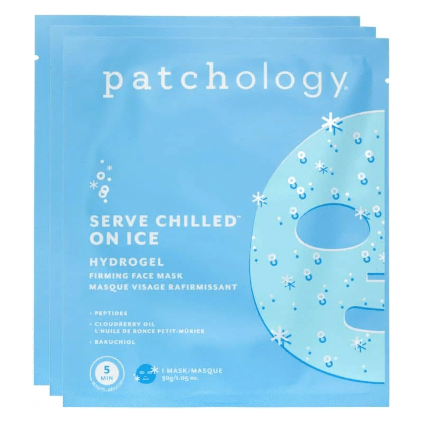 Serve Chilled on Ice Hydrogel Firming Face Mask - White Farmhouse Flowers