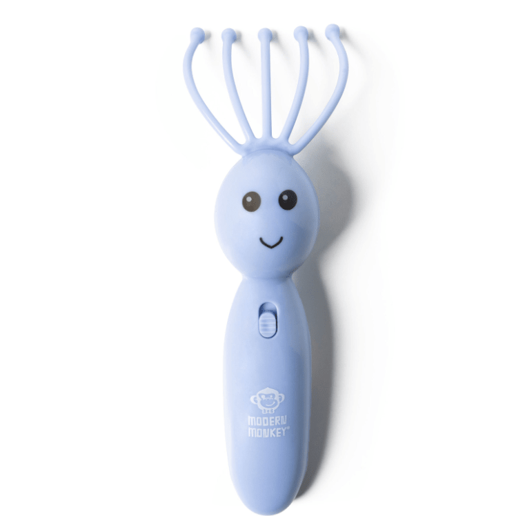 Shrimp Scalpi Head Massager - White Farmhouse Flowers