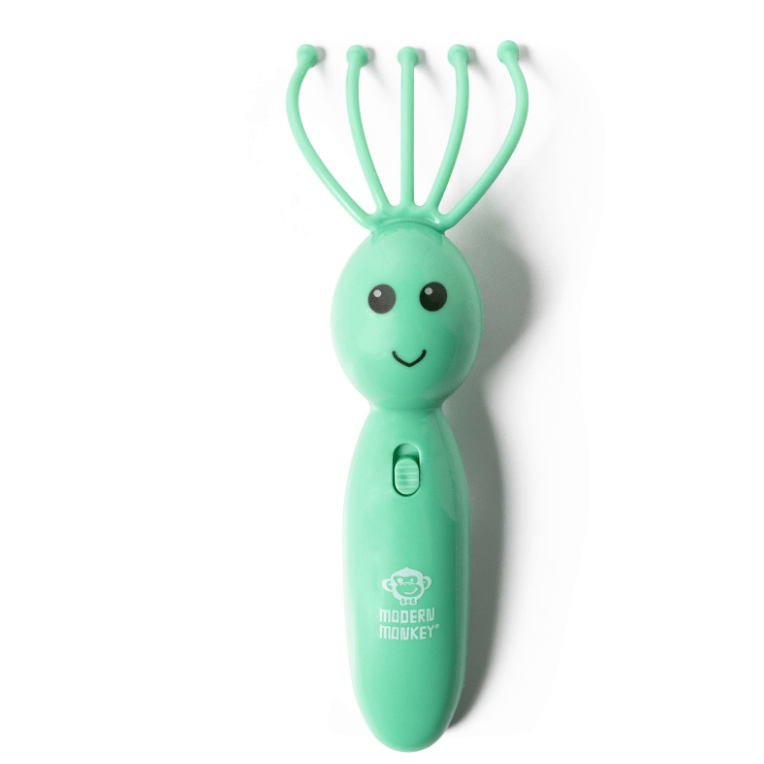 Shrimp Scalpi Head Massager - White Farmhouse Flowers