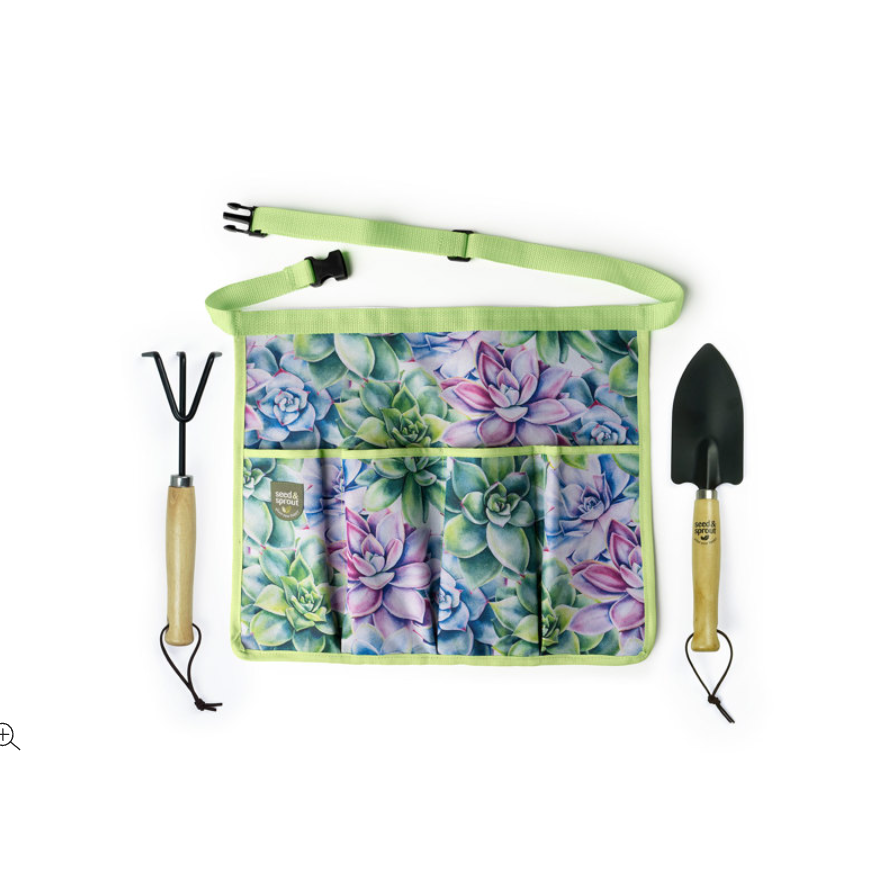 Simply Succulent 3 Piece Gardening Set - White Farmhouse Flowers