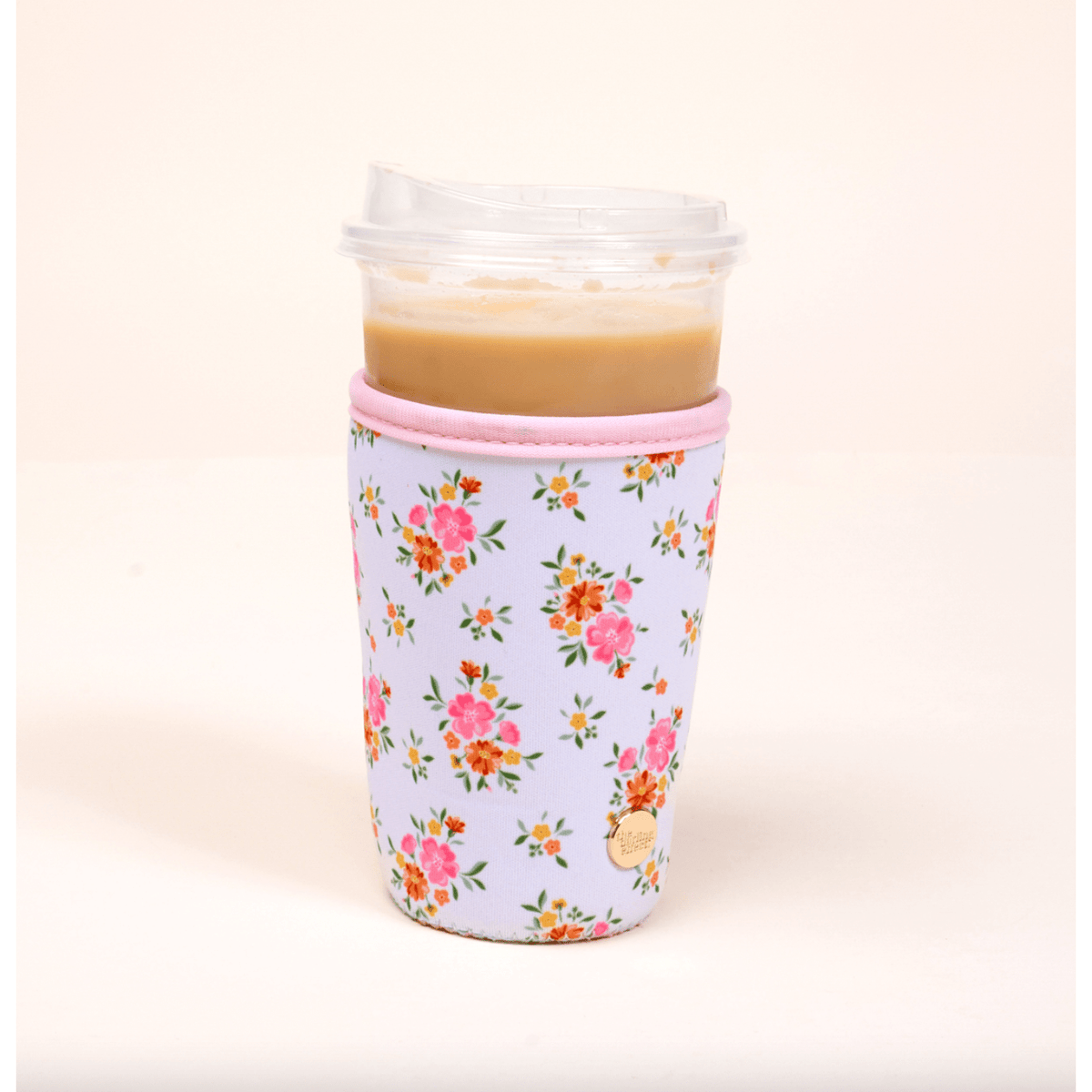 Sip Savvy Drink Sleeve-Large-Cream Endless Daydream - White Farmhouse Flowers