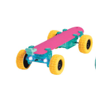 Skateboard Slap Band - White Farmhouse Flowers
