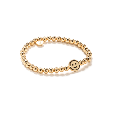 Smiley Soul Stacks Bracelet - White Farmhouse Flowers