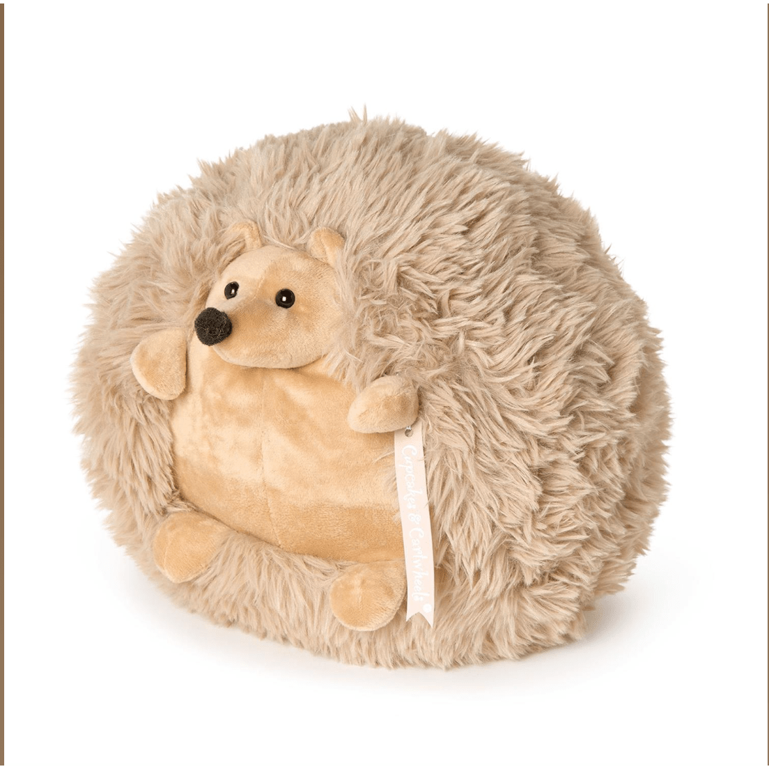 Snuggle Puff Super Soft Large Hedgehog Plush - White Farmhouse Flowers