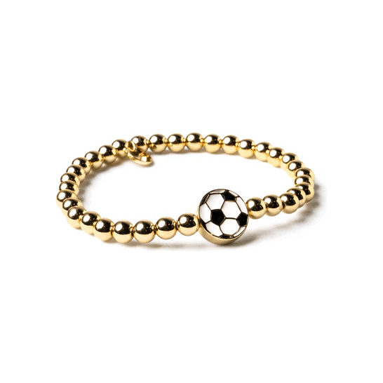 Soccer Soul Stacks Bracelet - White Farmhouse Flowers
