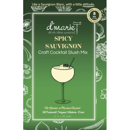 Spicy Sauvignon Wine Slush Mix – Frozen Cocktail | Parkville MO Gift - White Farmhouse Flowers