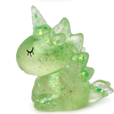 Squishy Glitter Unicorn Toy - White Farmhouse Flowers