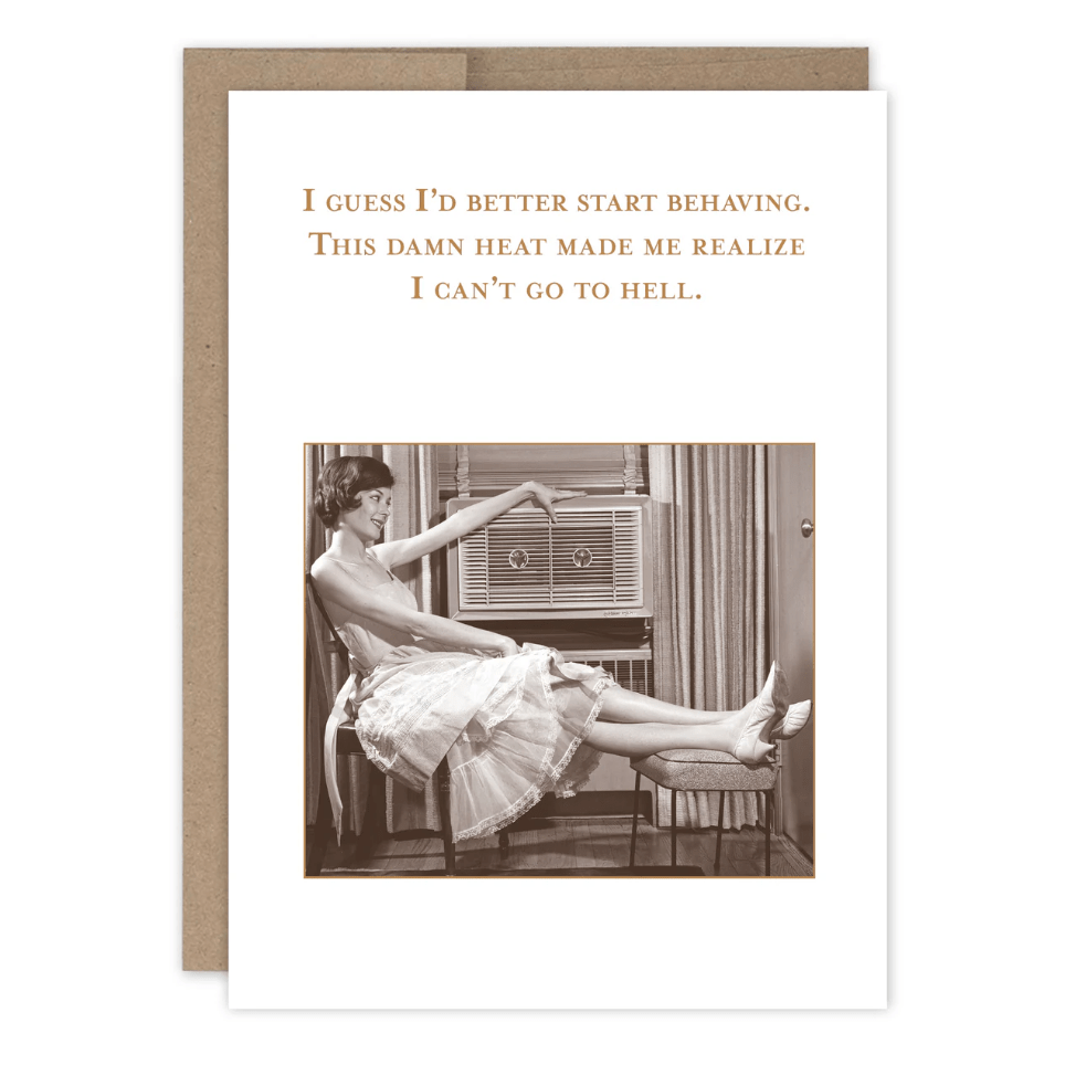 Start Behaving Birthday Card SM819 - White Farmhouse Flowers