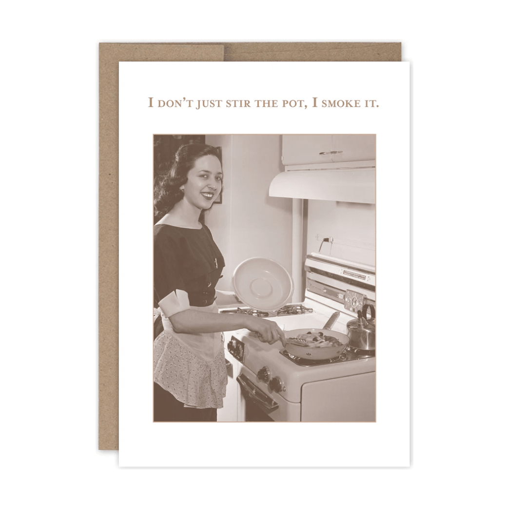 Stir the Pot Birthday Card SM766 - White Farmhouse Flowers