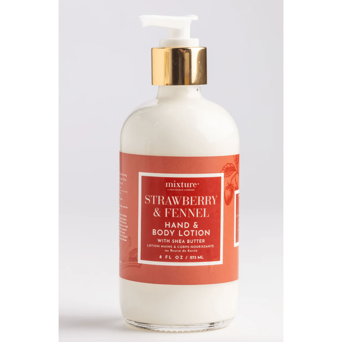 Strawberry and Fennel Hand and Body Shea Lotion - White Farmhouse Flowers