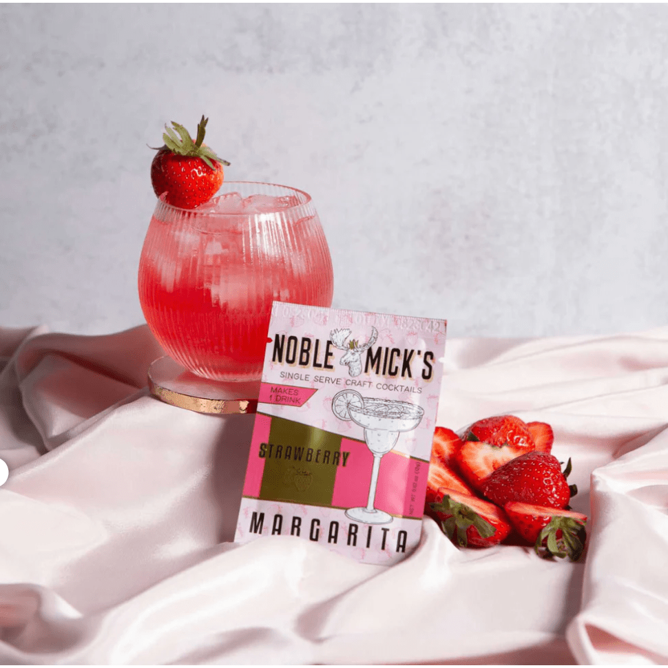 Strawberry Margarita Mix Single Serve – Cocktail Gift Parkville MO - White Farmhouse Flowers