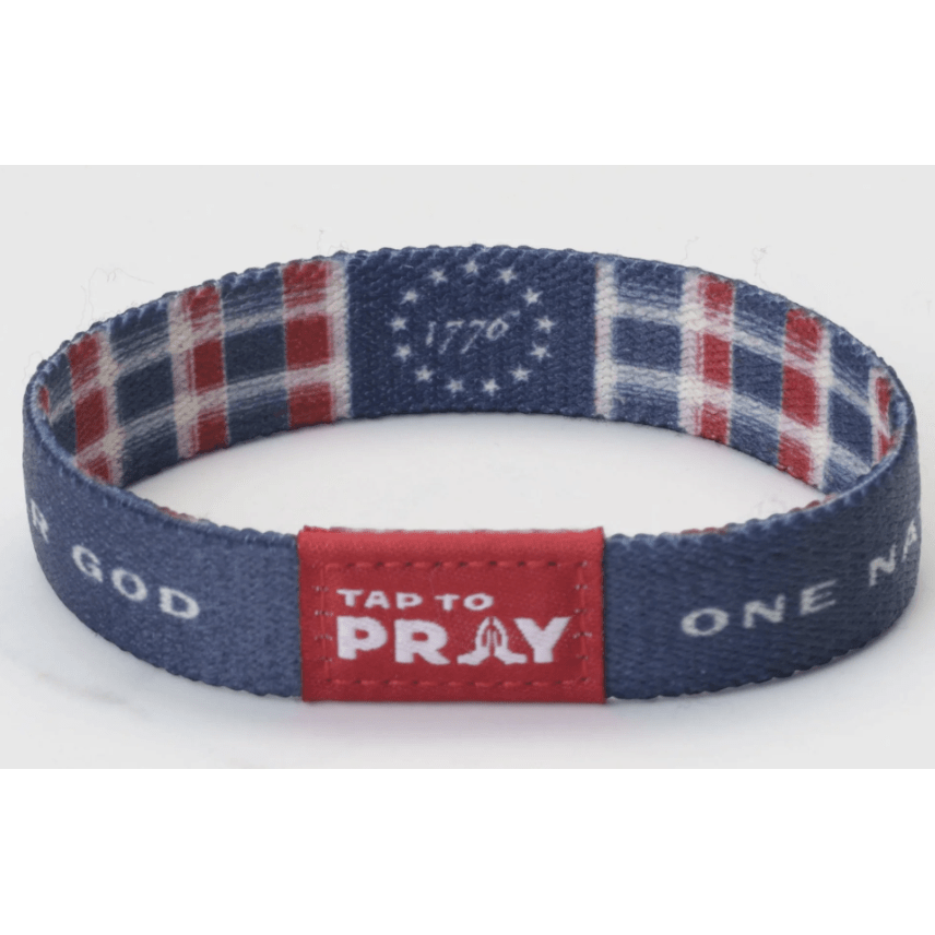 Tap to Pray Wristband - Liberty - White Farmhouse Flowers