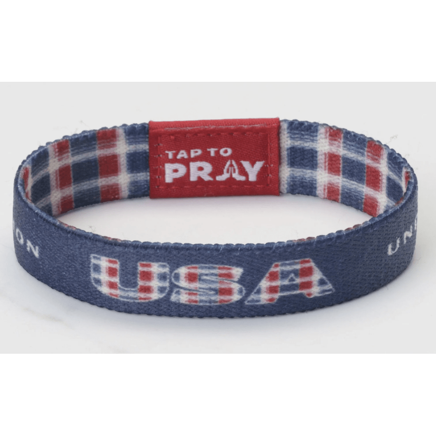 Tap to Pray Wristband - Liberty - White Farmhouse Flowers