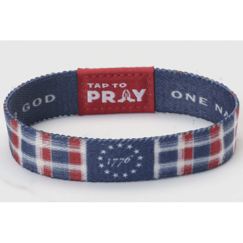 Tap to Pray Wristband - Liberty - White Farmhouse Flowers