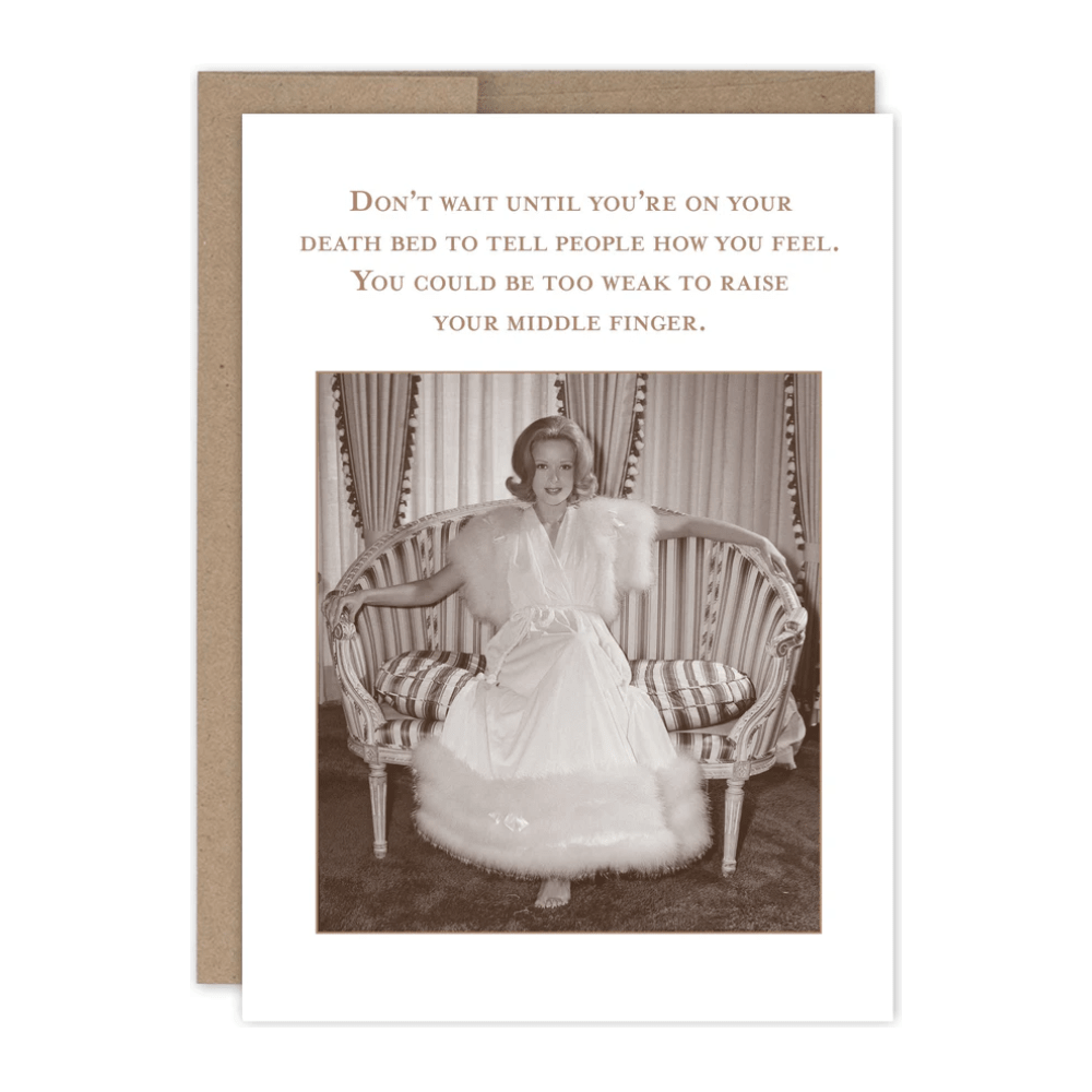 Tell People Birthday Card SM802 - White Farmhouse Flowers