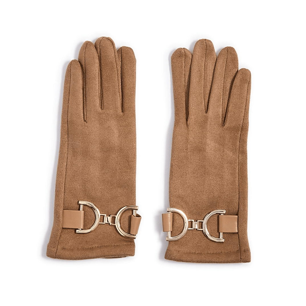 The Milano Oversized Bit Glove in Microsuede - White Farmhouse Flowers