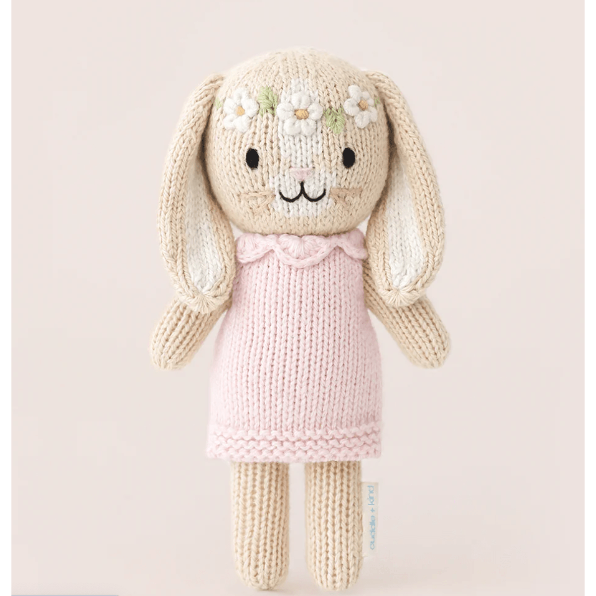Tiny Hannah the Bunny - White Farmhouse Flowers