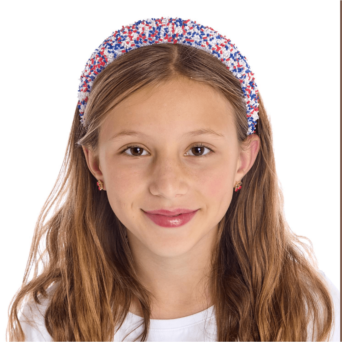 Turquoise Sprinkles Headband - White Farmhouse Flowers