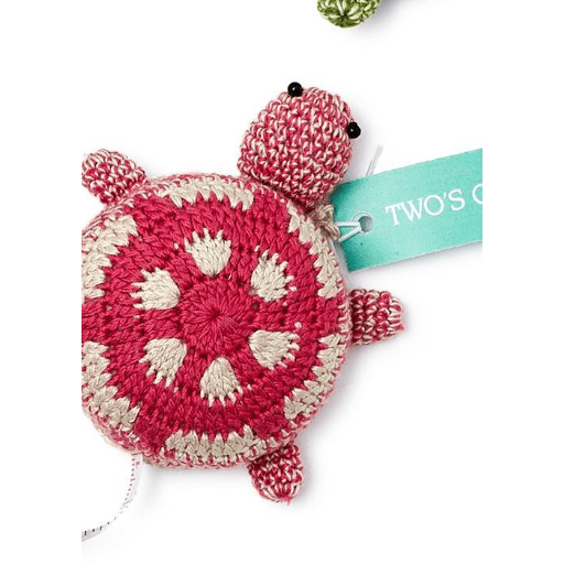 Turtle Measuring Tape - White Farmhouse Flowers