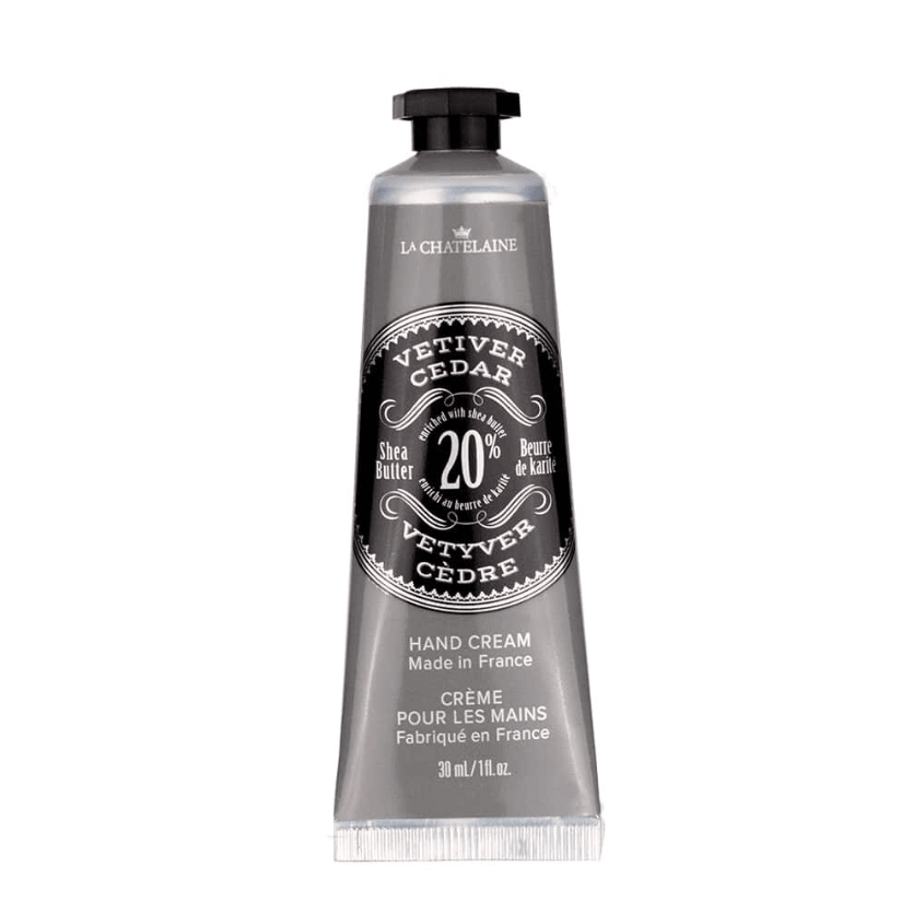 Vetiver Cedar La Chatelaine Hand Cream - White Farmhouse Flowers