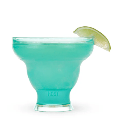 Vivid Aqua Margarita Freeze Cooling Cup - White Farmhouse Flowers